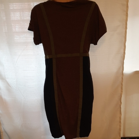 Sophomore Textured Brown Dress - Picture 6 of 9
